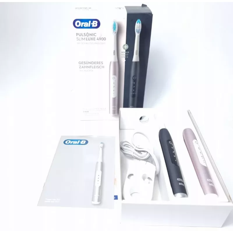 Oral-B Pulsonic SlimLuxe 4900 elektryczna szczoteczka do zębów – zestaw dwóch sztuk