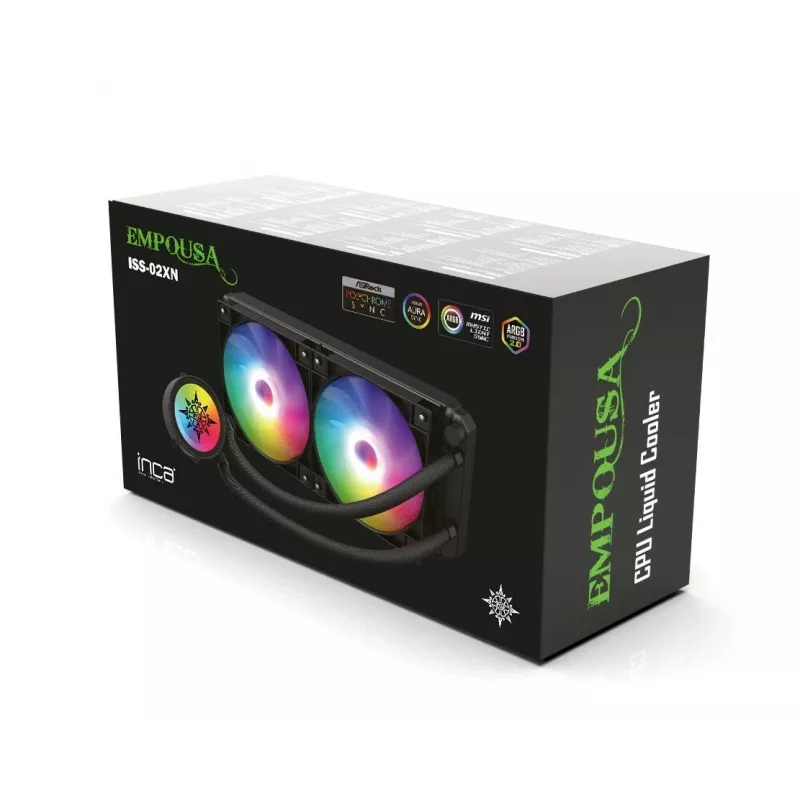 INCA ISS-02XN CPU LIQUID Cooler 2 x 120 mm PWM-Fan