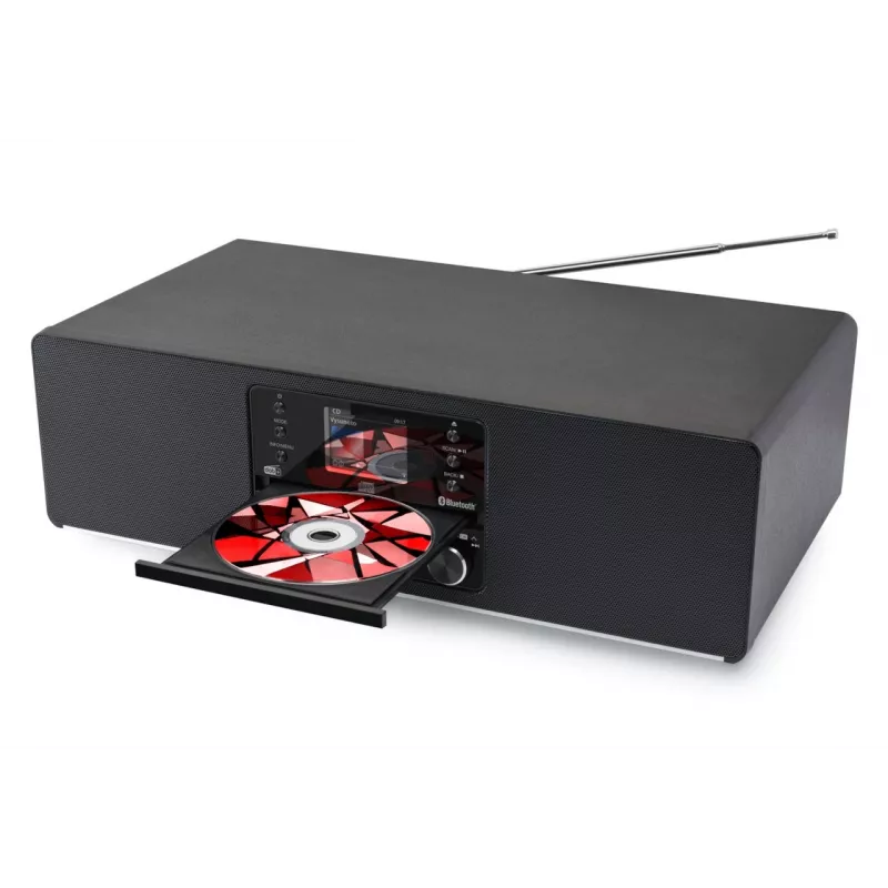 JVC RD-E984B - wieża mini all-in-one, czarna