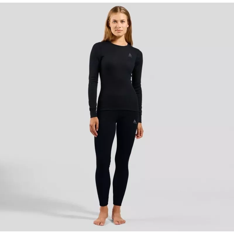 Odlo BL TOP crew neck l/s ACTIVE WARM ECO damska koszulka, rozmiar S, czarna