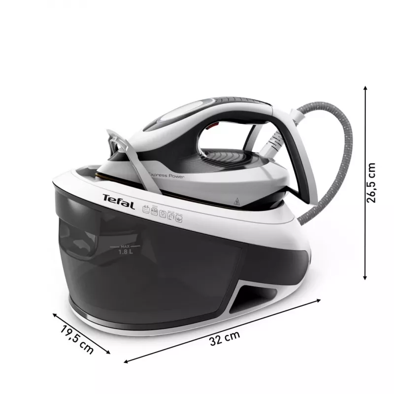Tefal Express Power SV8130 2800 W 1.8 L Durilium AirGlide Autoclean stopa Czarny, biały