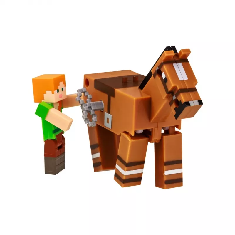 Minecraft S2 3D WIND-UP Toy - Alex & Horse
