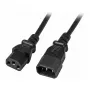 EFB-Elektronik Przedłużacz zasilający IEC C14 180° - C13 180°, czarny, 0,5 m, 3 x 0,75 mm² Producent: EFB Elektronik (EK503.0,5)