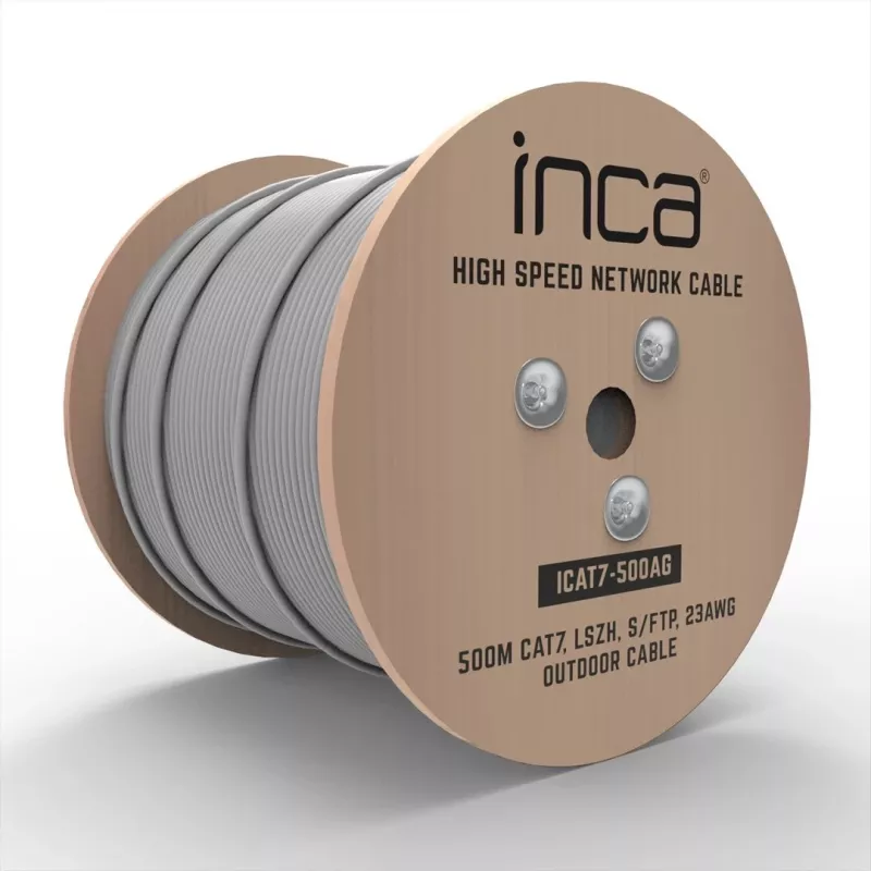INCA kabel Ethernet ICAT7-500AG S/FTP1 23 AWG kabel CAT7 500M - Kabel - Sieciowy