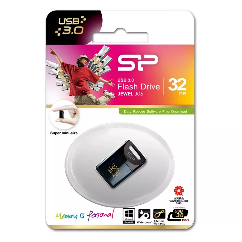 SILICON POWER Jewel J06 - Pamięć USB Flash - 32GB - USB3.0 - ciemnoniebieski (SP032GBUF3J06V1D)