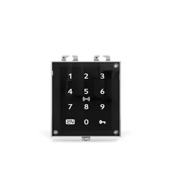2N Access Unit 2.0 - podstawowy czytnik kontroli dostępu - czytnik kodów dostępu - czytnik chipów/kart dostępu - Bluetooth - IP54 - komunikacja bliskiego zasięgu (NFC) (9160347)