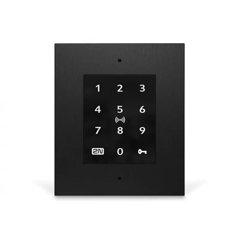 2N Access Unit 2.0 - podstawowy czytnik kontroli dostępu - czytnik kodów dostępu - czytnik chipów/kart dostępu - Bluetooth - IP54 - komunikacja bliskiego zasięgu (NFC) (9160347)