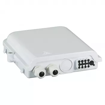 Zewnętrzna skrzynka przyłączeniowa FTTH IP65 na 16 włókien, 8 sprzęgaczy i zapas włókna Producent: EFB-Elektronik (FTTH-BOX-OUT-2)