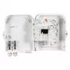 Zewnętrzna skrzynka przyłączeniowa FTTH IP65 na 16 włókien, 8 sprzęgaczy i zapas włókna Producent: EFB-Elektronik (FTTH-BOX-OUT-2)
