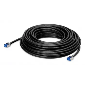 LANCOM - Kabel sieciowy - RJ-45 (M) na RJ-45 (M) - 30,0m - 6,5 mm - S/FTP - CAT 6a - zewnętrzny - Czarny (61337)