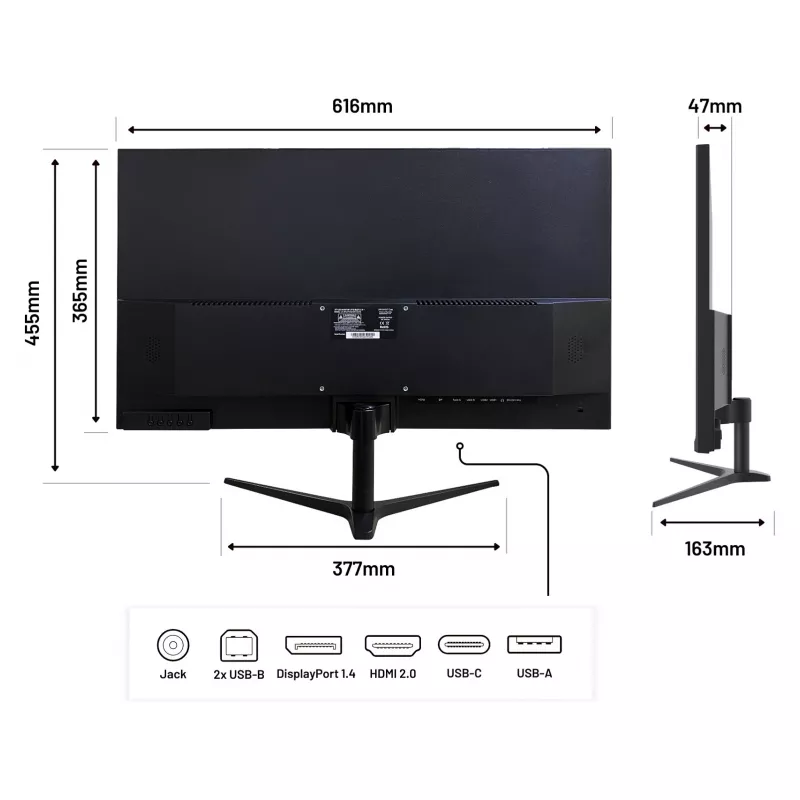 JAPANNEXT JN-IPS27WQHDR-C65W 16:9 HDMI/DP WQHD - Monitor płaski (TFT/LCD)