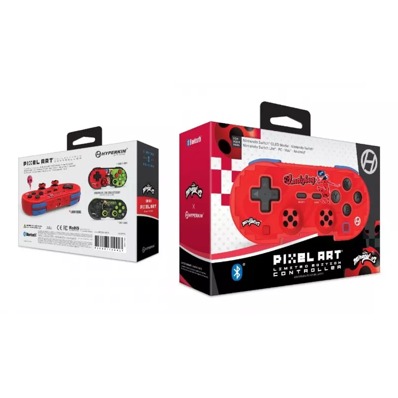 Hyperkin M01328-MTLB, Gamepad, Android, MAC, Nintendo Switch, Nintendo Switch OLED, PC, iOS, Przycisk Select, Przycisk Start, Bezprzewodowy, Bluetooth, 9 m