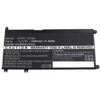 CoreParts Bateria do laptopa 52Wh Li-ion 15,2V 3400mAh Czarna 7FHHV - Bateria - 3400 mAh (7FHHV-CP)