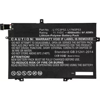 Bateria do laptopa CoreParts 44 Wh Li-ion 11,1 V 4000 mAh czarna 01AV463 – Bateria – 4000 mAh (01AV463-CP)