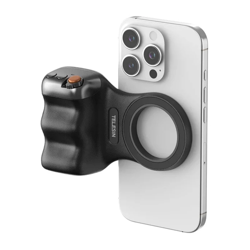 TELESIN Magnetyczny uchwyt MagSafe z Bluetooth Remote do iPhone / P5-mp-001bk