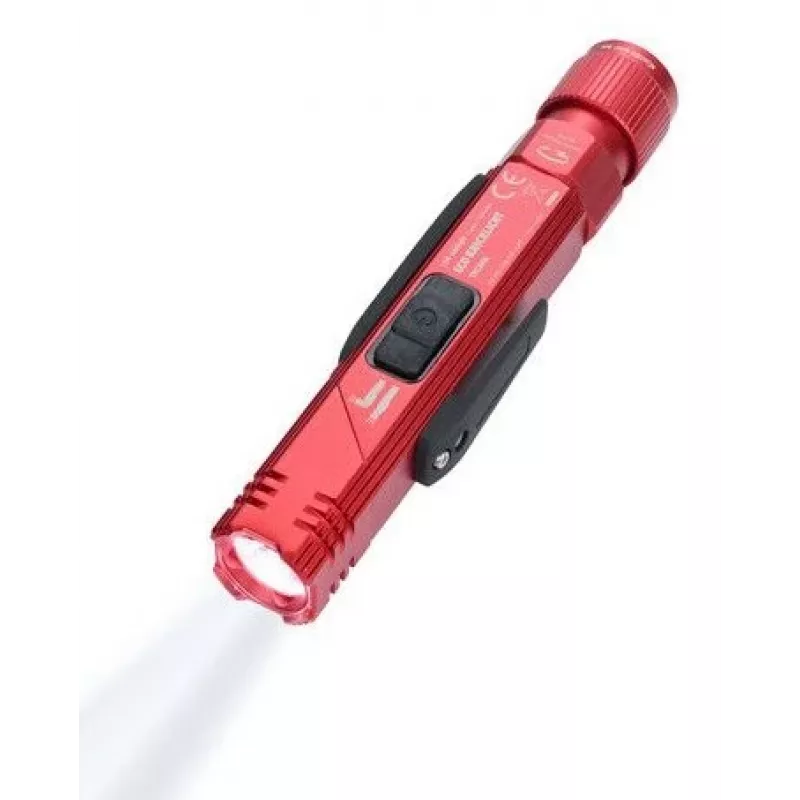 Latarka TROIKA ECO KNICKLICHT Czerwona (TOR55/RD)