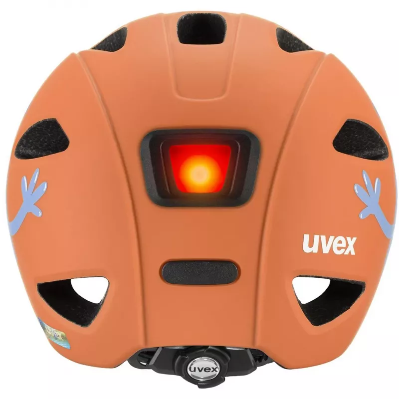 Kask rowerowy dla dzieci UVEX Oyo Style – rozmiar 50–54 cm, kolor Monster Papaya (matowy)