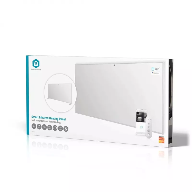 Nedis SmartLife HTIP700WTW panel grzewczy na podczerwień, 700 W, biały