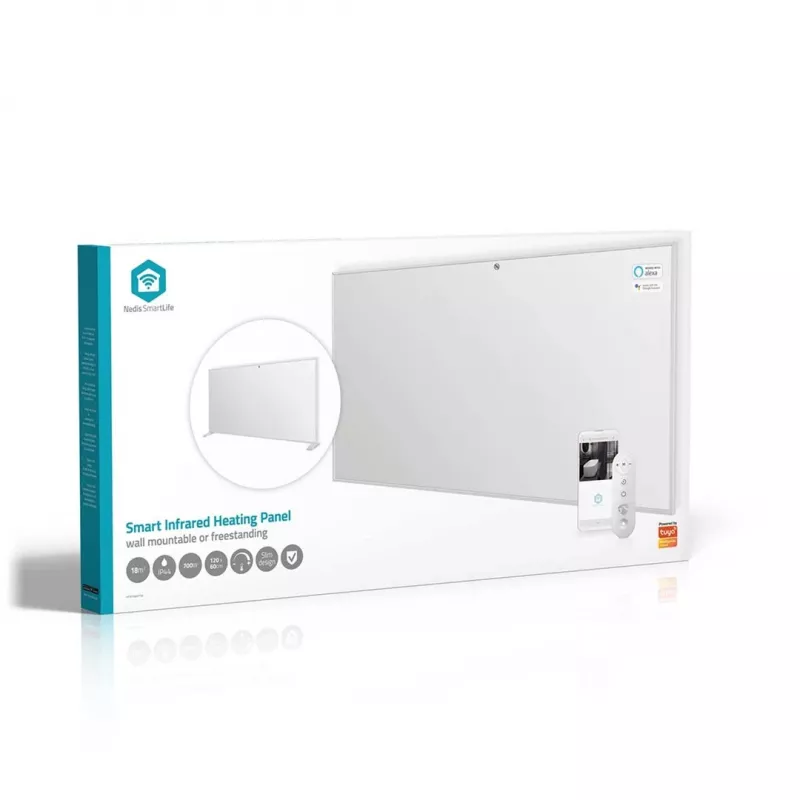 Nedis SmartLife HTIP700WTW panel grzewczy na podczerwień, 700 W, biały