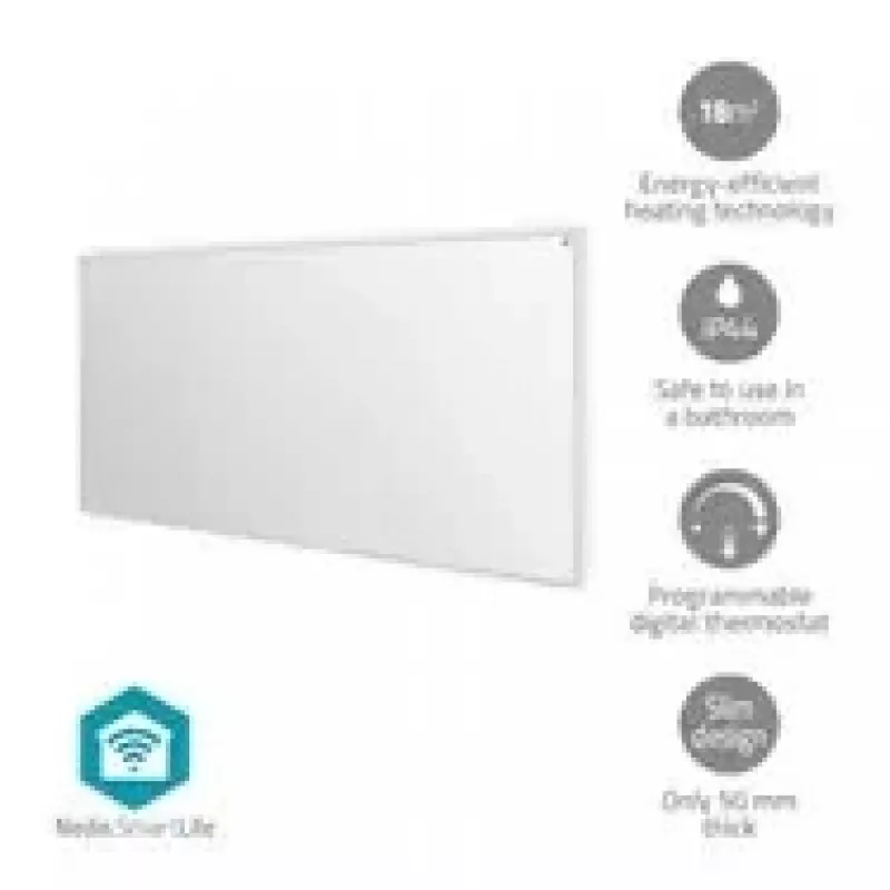 Nedis SmartLife HTIP700WTW panel grzewczy na podczerwień, 700 W, biały