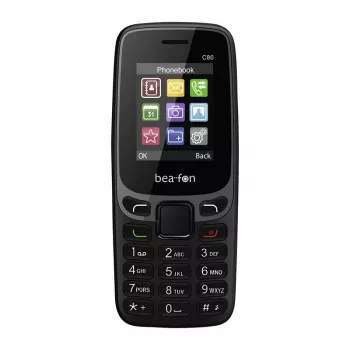 Beafon C80 - 2G, Classic Line, Telefon funkcjonalny, czarny, Dual SIM