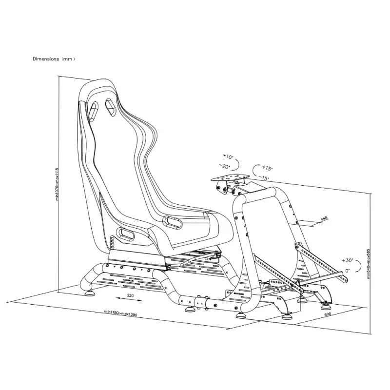 OPLITE Cockpit GTR S8 Infinity czarny retail (dostawa frachtem)
