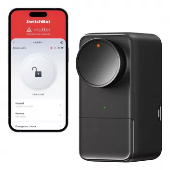SwitchBot Smart Lock Pro elektroniczny zamek do drzwi czarny