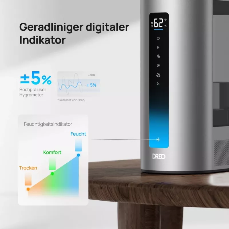 Dreo - Nawilżacz 813S, 6L, 48h, 813 - Smart