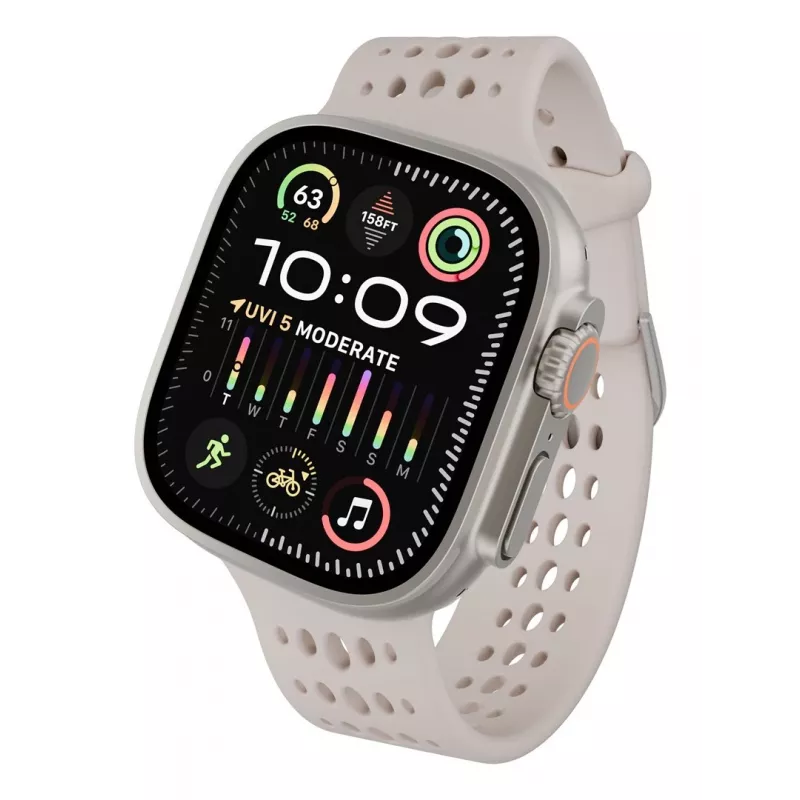 Decoded Silicone Ares O Band - pasek silikonowy do Apple Watch 44/46/49 mm (clay)