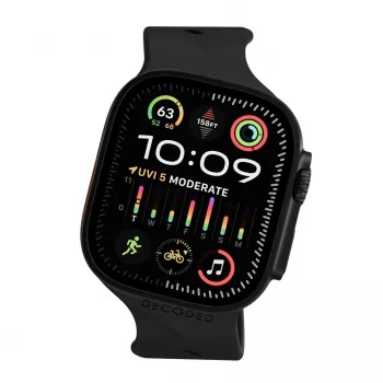Decoded Silicone Ares Splice Band - silikonowy pasek do Apple Watch 40/42 mm (czarny)