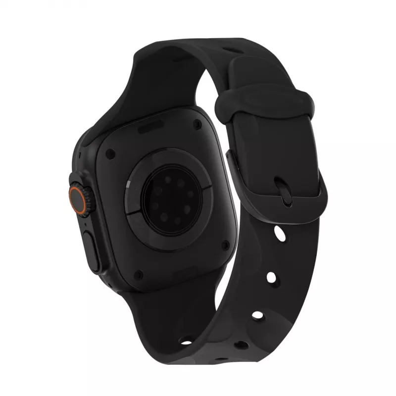 Decoded Silicone Ares Splice Band - silikonowy pasek do Apple Watch 44/46/49 mm (czarny)