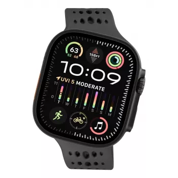 Pasek silikonowy Decoded Silicone Ares O — pasek silikonowy do Apple Watch 44/46/49 mm (czarny)