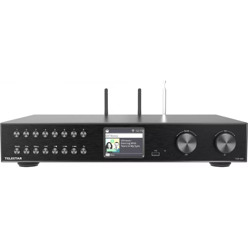Telestar TOP 500 Czarny Multifunktionsradios HiFi-Baustein (5700500)