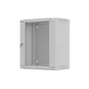 Szafa rack wisząca 19 cali 12U 540x350 szara drzwi szklane (płaska paczka)