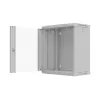 Szafa rack wisząca 19 cali 12U 540x350 szara drzwi szklane (płaska paczka)