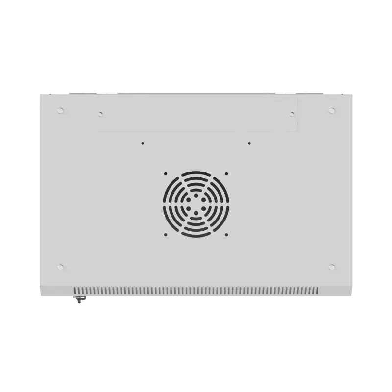 Szafa rack wisząca 19 cali 12U 540x350 szara drzwi szklane (płaska paczka)