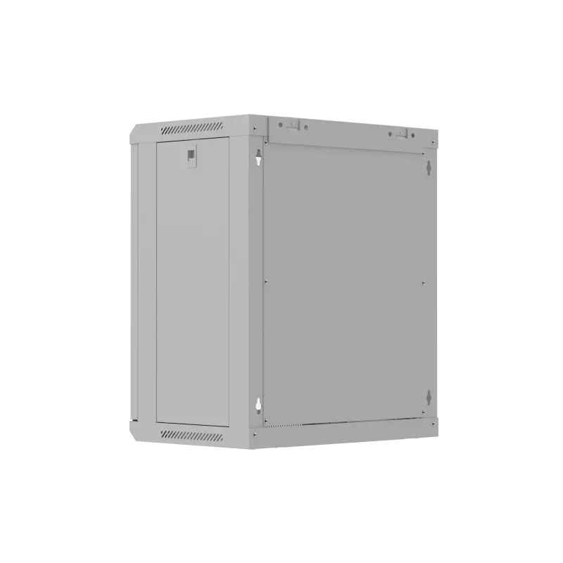 Szafa rack wisząca 19 cali 12U 540x350 szara drzwi szklane (płaska paczka)