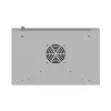Szafa rack wisząca 19 cali 12U 540x350 szara drzwi szklane (płaska paczka)
