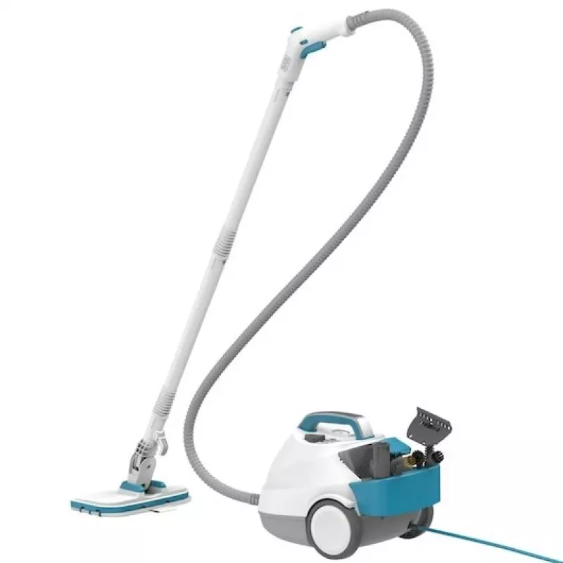 Black & Decker BHSMP2314-QS myjka parowa Cylindryczna myjka parowa 1,2 L 2300 W Niebieski, Biały