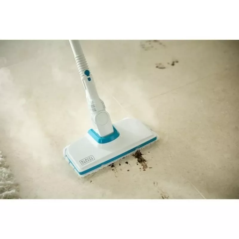 Black & Decker BHSMP2314-QS myjka parowa Cylindryczna myjka parowa 1,2 L 2300 W Niebieski, Biały