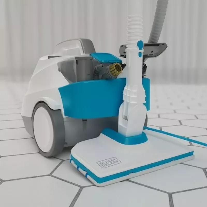Black & Decker BHSMP2314-QS myjka parowa Cylindryczna myjka parowa 1,2 L 2300 W Niebieski, Biały