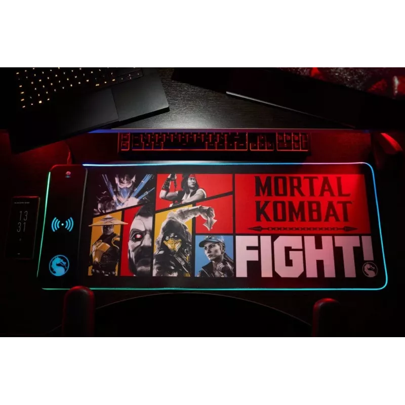 Podkładka pod mysz Numskull Mortal Kombat + ładowanie bezprzewodowe 30x80cm