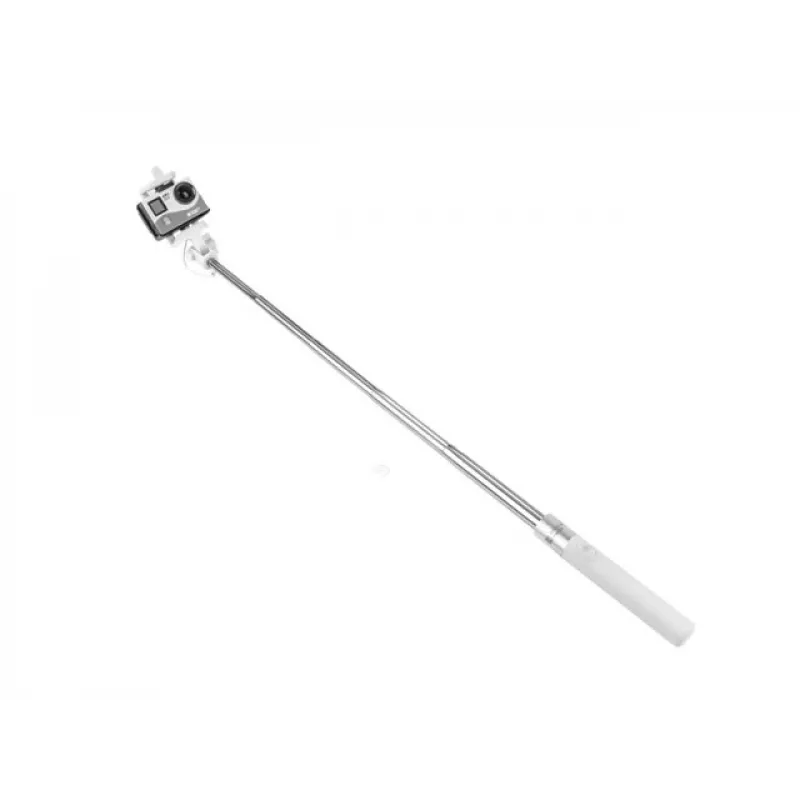 Selfie stick Monopod przewodowy biały