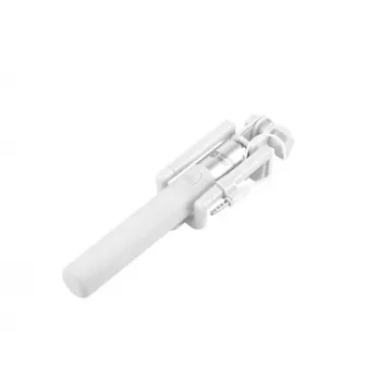 Selfie stick Monopod przewodowy biały