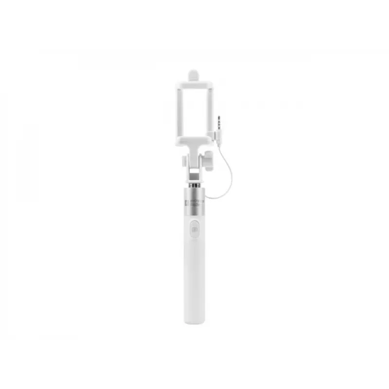 Selfie stick Monopod przewodowy biały