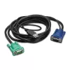 Kabel APC do klawiatury / wideo / myszy (KVM) - USB, HD-15 (VGA)