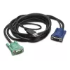 Kabel APC do klawiatury / wideo / myszy (KVM) - USB, HD-15 (VGA)
