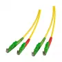 EFB R&M Duplex Patchkabel E2000/APC-E2000/APC OS2 20m LSZH 3mm gelb G657A1 Grade C
