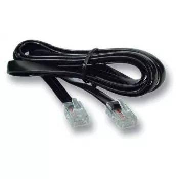 EFB Modular kabel czarny, 2 x wtyk RJ10 (4/4), 1:1, 15,0 m