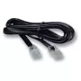 EFB Modular kabel czarny, 2 x wtyk RJ10 (4/4), 1:1, 15,0 m